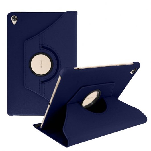Avizar Funda Libro Soporte Azul Oscuro para Huawei MediaPad M6