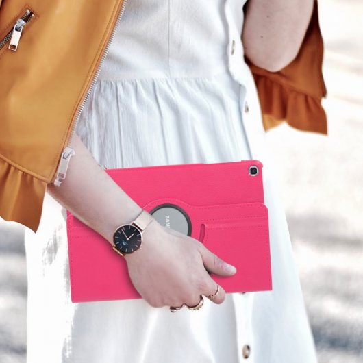 Avizar Funda Libro Soporte Rosa para Samsung Galaxy Tab A 10.1 2019