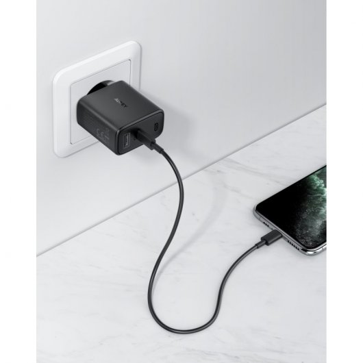 Aukey Swift Mix Cargador PD de Doble Puerto 30W