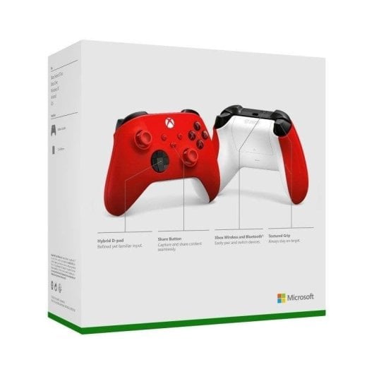 Manette Microsoft Xbox Wireless Pulse Red Bluetooth Personnalisation PC Android iOS