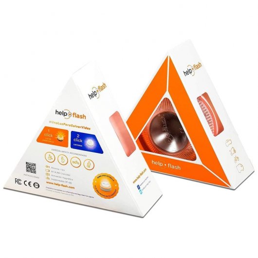 Help Flash Luz de Emergencia V16 con Base Imantada Homologada DGT Pack 4 Unidades