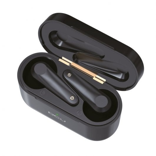 DCU Tecnologic Earbuds Auriculares Bluetooth 5.0 Negros