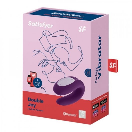 Satisfyer Double Joy con App Morado