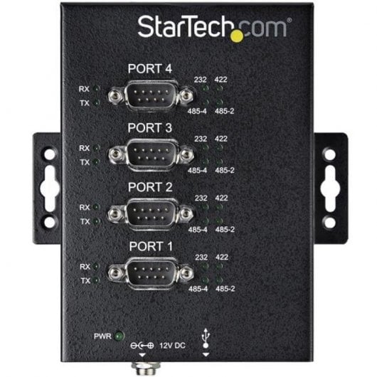 StarTech Adaptador Industrial USB a 4 Puertos Serie DB9