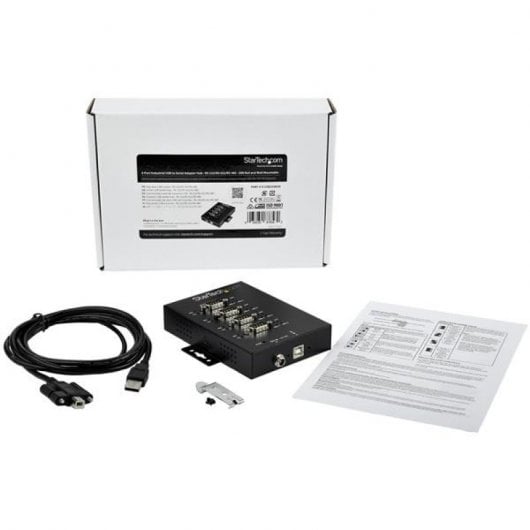 StarTech Adaptador Industrial USB a 4 Puertos Serie DB9