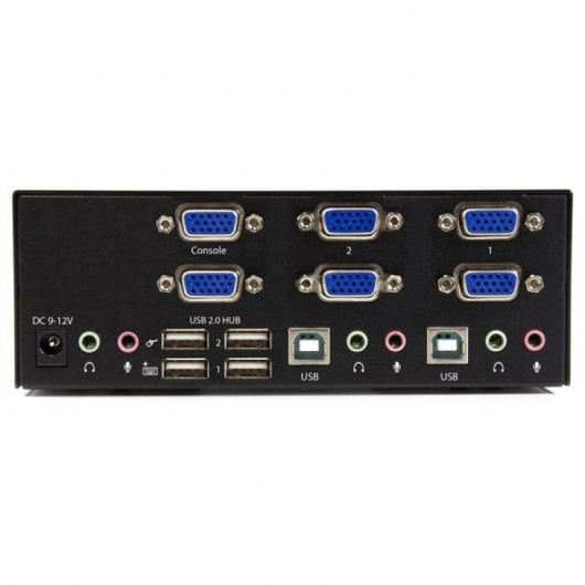 StarTech Comutador KVM 2 Portas VGA Duplas 2x USB Áudio