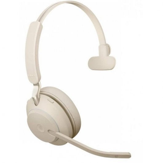 Jabra Evolve2 65 MS Auricular Monoaural Bluetooth/USB-C Beige