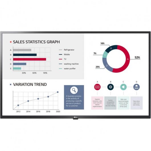 Schermo per segnaletica digitale LG 55UL3G-B 55" IPS 4K UltraHD