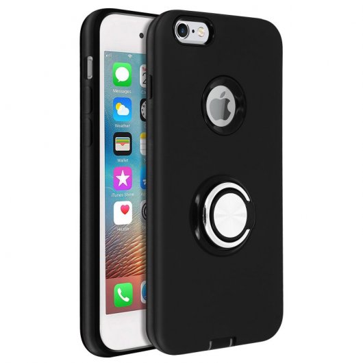 Avizar Carcasa Antigolpes Negra para Apple iPhone 6 Plus/6S Plus