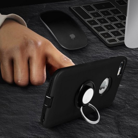 Avizar Carcasa Antigolpes Negra para Apple iPhone 6 Plus/6S Plus