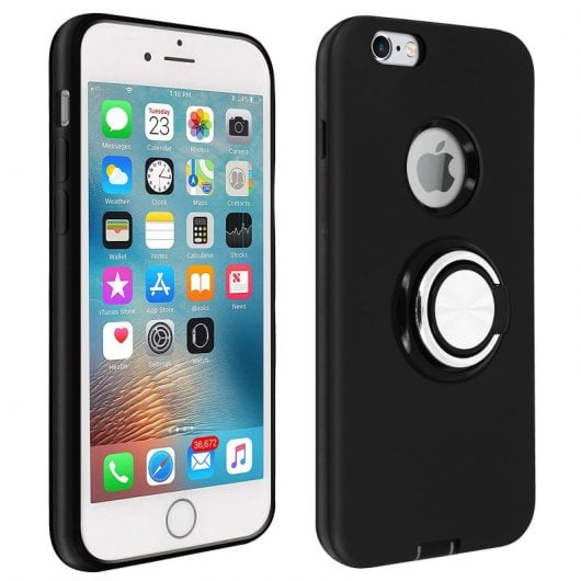 Avizar Carcasa Antigolpes Negra para Apple iPhone 6/6S