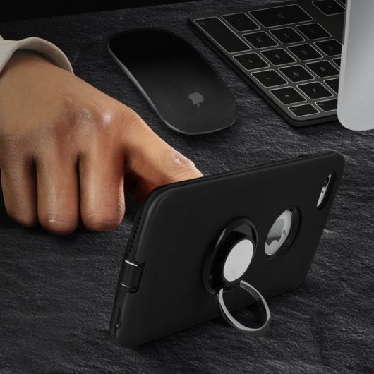 Avizar Carcasa Antigolpes Negra para Apple iPhone 6/6S