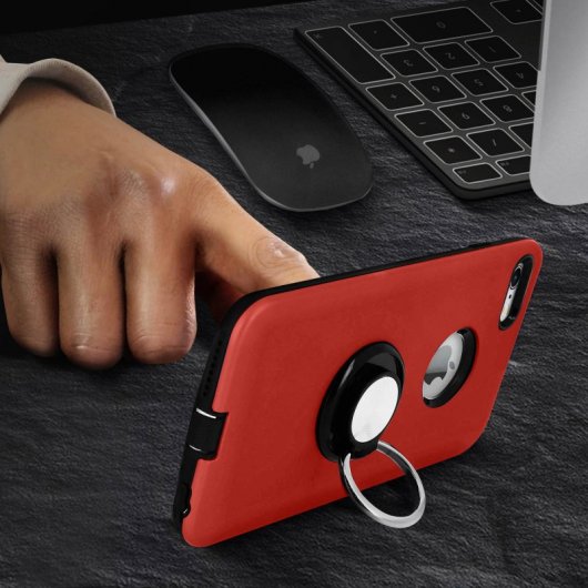 Avizar Carcasa Soporte Roja para Apple iPhone 6 Plus/6S Plus