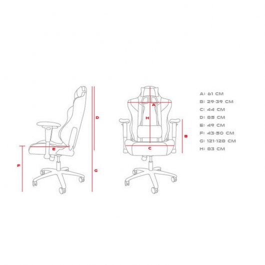 Genesis Nitro 770 Gaming-Stuhl Schwarz/Rot