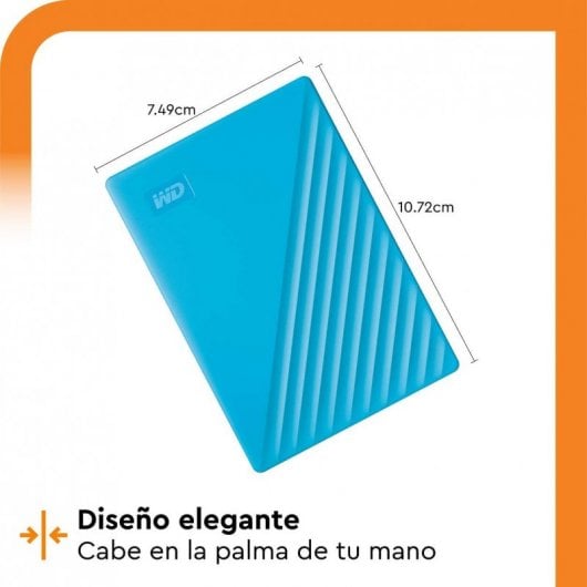 WD My Passport 2 TB USB 3.1 Blau