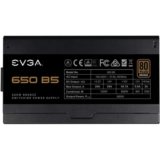 EVGA B5 v2 650W 80 Plus Bronze Modular