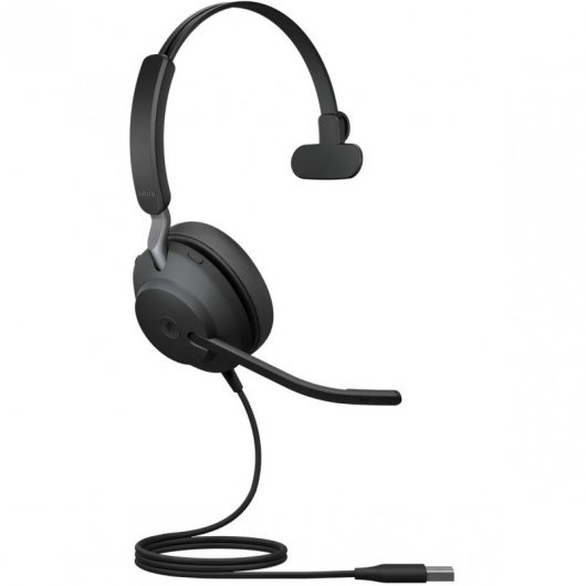 Jabra Evolve2 40, MS Mono Auricolare Cablato A Padiglione Ufficio USB tipo A Bluetooth Nero