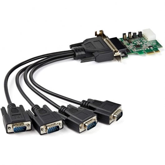 StarTech PEX4S953LP Tarjeta Adaptadora PCIe 4 Puertos RS232
