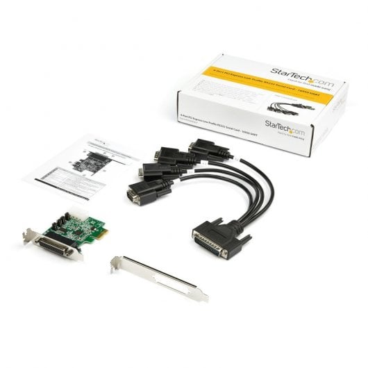 StarTech PEX4S953LP Tarjeta Adaptadora PCIe 4 Puertos RS232