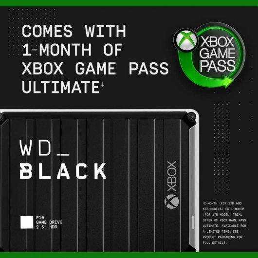 Disque de jeu WD Black P10 pour Xbox 5 To USB 3.1