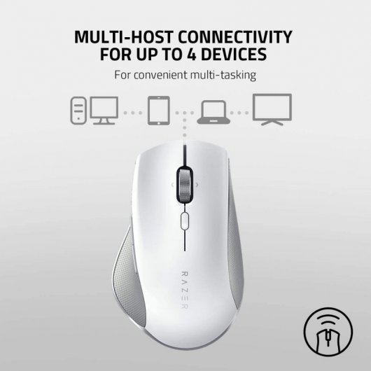 Mouse ergonomico wireless Razer Pro Click 16000 DPI bianco