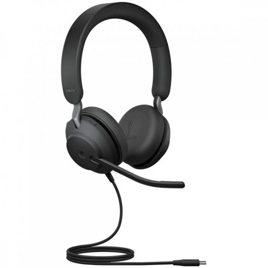 Jabra Evolve2 40 MS USB-C Kopfhörer Schwarz