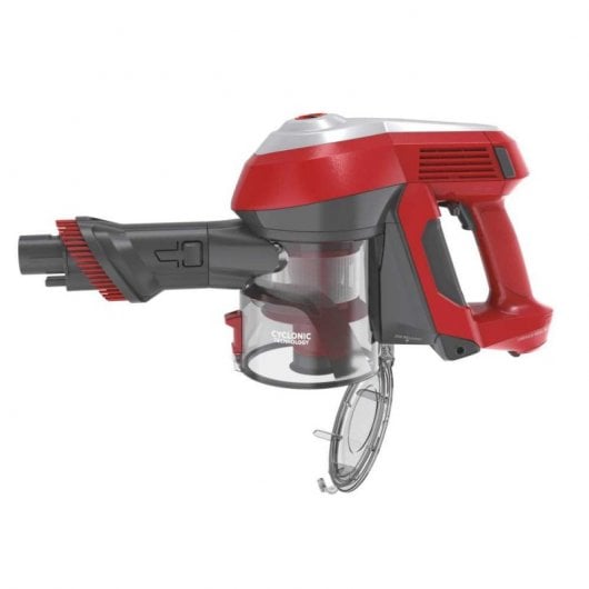 Hoover HF122RH 011 Aspirapolvere a bastone Batteria Secco Tessuto Senza sacchetto 0,9 L 170 W Rosso, Argento