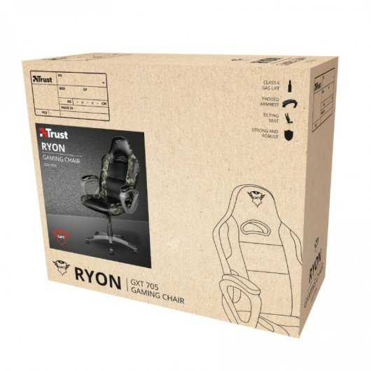 Trust GXT 705C Ryon Silla Gaming Camuflaje