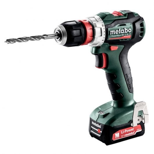 Metabo POWERMAXX BS 12 BL Q 1650 tr/min Sans clé 1,1 kg Noir, Vert, Rouge, Argent