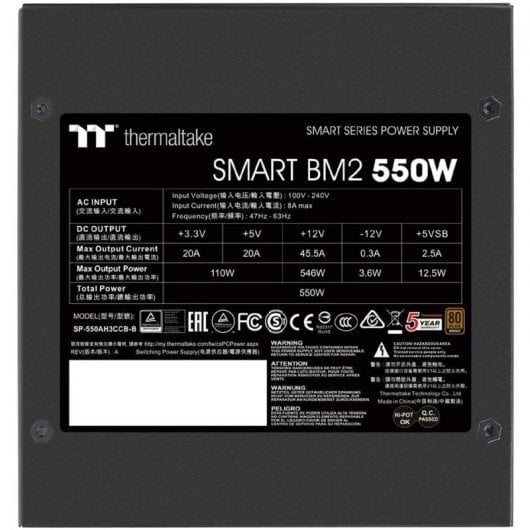 Thermaltake Smart BM2 550W 80 Plus Bronze Semi Modular