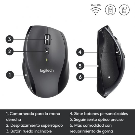 Souris sans fil Logitech M705 Marathon Mouse 1000 DPI