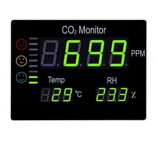 Digtechs CO2HT4 Medidor CO2 Profesional de Pared
