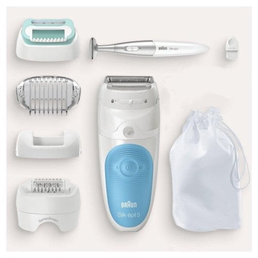 Braun Silk-épil 5-810 Wet & Dry Depiladora Eléctrica + 5 Accesorios