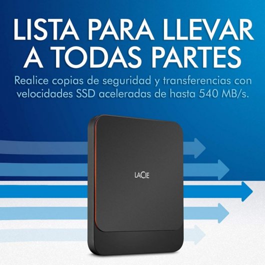 LaCie SSD Externo 500GB USB-C/3.1