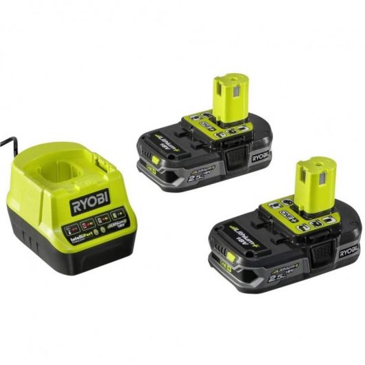 Ryobi R18PD31-225S Taladro Percutor 18V + 2 Baterías 2.5Ah