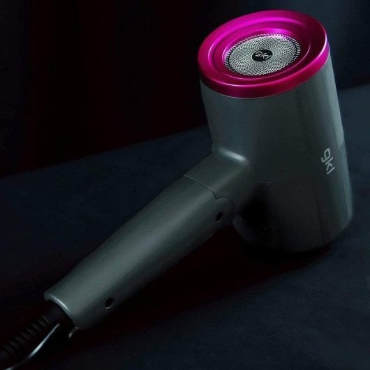 Professioneller Ionen Föhn GKL Beauty Topaz S2100 2200W 3 Temperaturstufen 2 Geschwindigkeiten mit Diffusor Grau Rosa