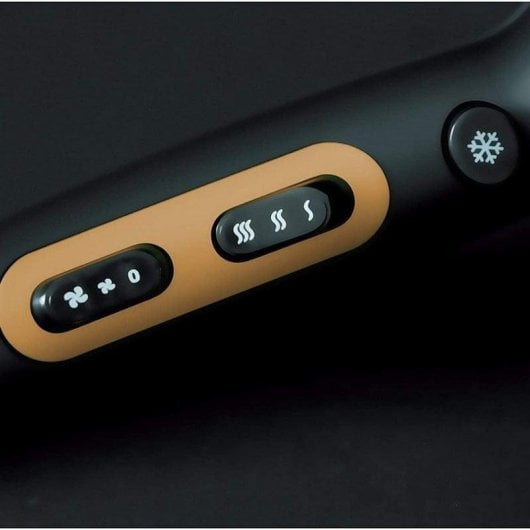 Phon Professionale Ionico GKL Beauty Onyx S2200 2200W 3 Temperature 2 Velocità con Diffusore Nero Oro