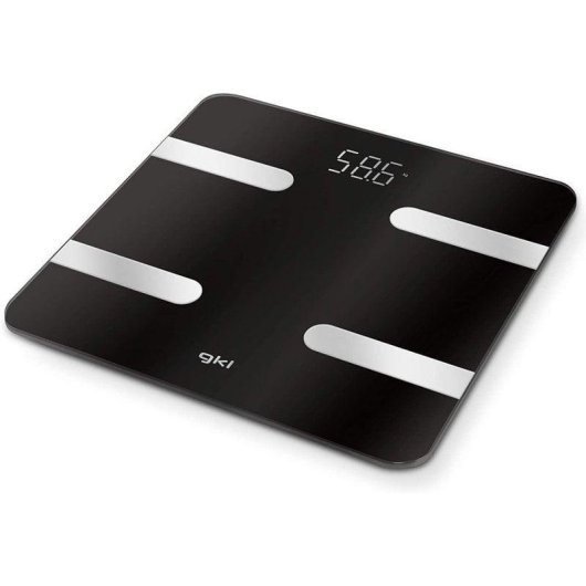 Balança Bioimpedância GKL Beauty FITBLUE300 Até 180kg 12 Parâmetros Ecrã LCD