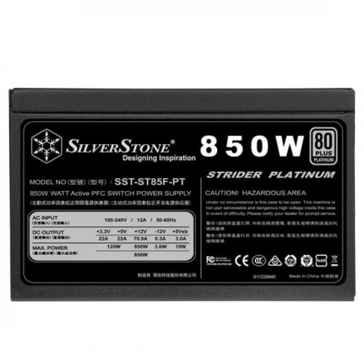 SilverStone ST85F-PT 850W 80 Plus Platino Modulare