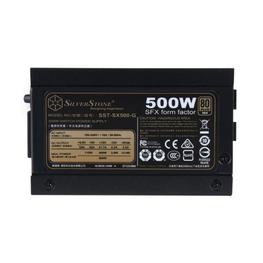 SilverStone SX500-G 500W 80 Plus Oro Modulare