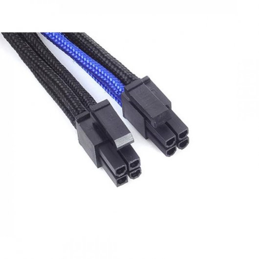 SilverStone PP07-EPS8BA Cable Extensor de Alimentación EPS 8 Pin a EPS/ATX 4+4 Pin 30cm Negro/Azul