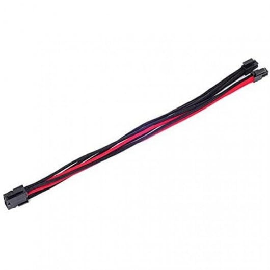 SilverStone PP07-EPS8BR Cable Extensor de Alimentación EPS 8 Pin a EPS/ATX 4+4 Pin 30cm Negro/Rojo