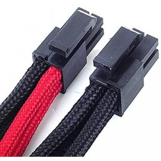 SilverStone PP07-EPS8BR Cable Extensor de Alimentación EPS 8 Pin a EPS/ATX 4+4 Pin 30cm Negro/Rojo
