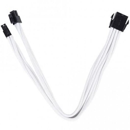 SilverStone PP07-EPS8W Cable Extensor de Alimentación EPS 8 Pin a EPS/ATX 4+4 Pin 30cm Blanco