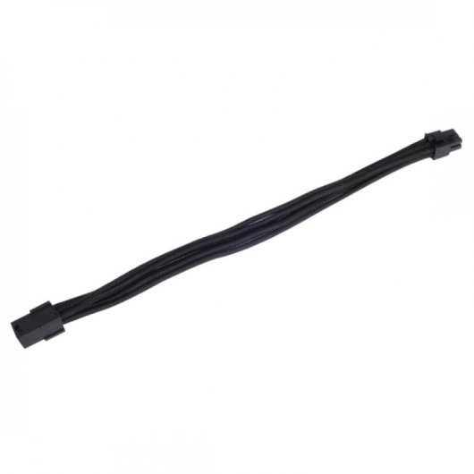SilverStone PP07-IDE6B Cable Extensor de Alimentación 6 Pin a PCI-E 6 Pin Macho/Hembra 25cm Negro