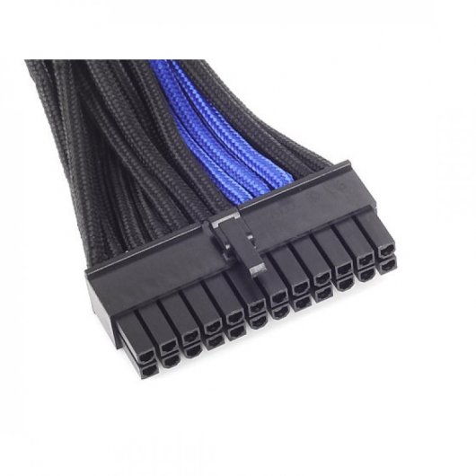 SilverStone PP07-MBBA Cable Extensor de Alimentación 24 Pin Macho/Hembra 30cm Negro/Azul