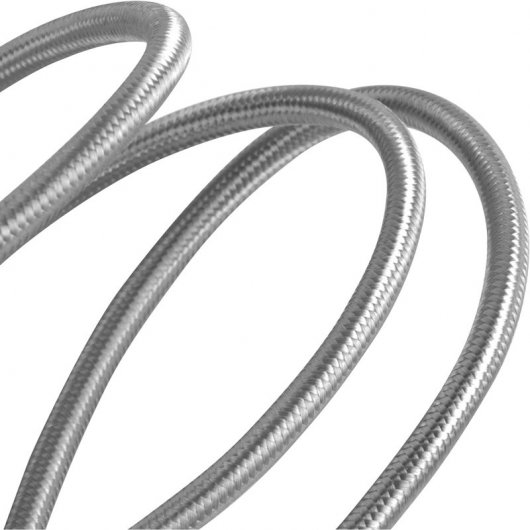 SilverStone CPU06C-1000 Câble Nylon USB-C vers USB-C 3.1 Gen 2 Mâle/Mâle 1m Carbone