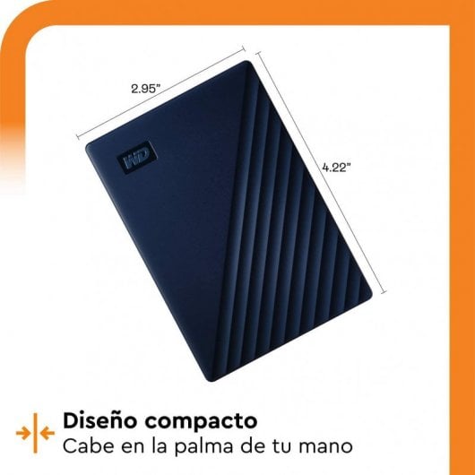 WD My Passport 4 To 2,5" USB 3.1 Bleu