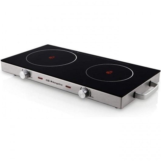 Plaque Vitrocéramique Portable Orbegozo PCE 6000 2 Zones 2800W