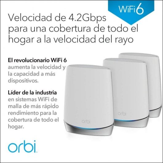 Netgear RBK753 Sistema WiFi Mesh Doble Banda Kit 3 Unidades